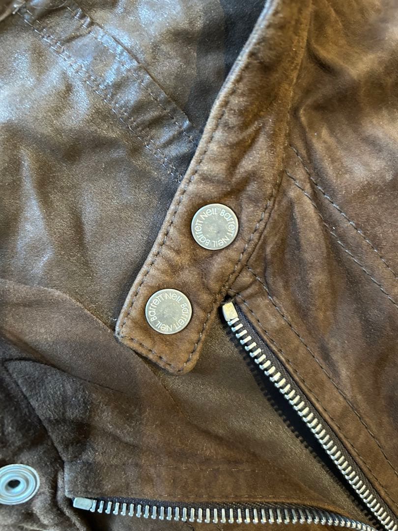 ニールバレット　スエードレザーライダースジャケット イタリア製　XS