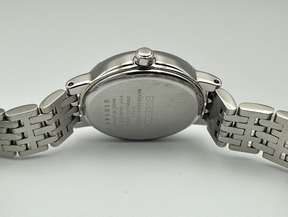 セイコー エクセリーヌ V117-0AV0 腕時計 ソーラー オーバル 922