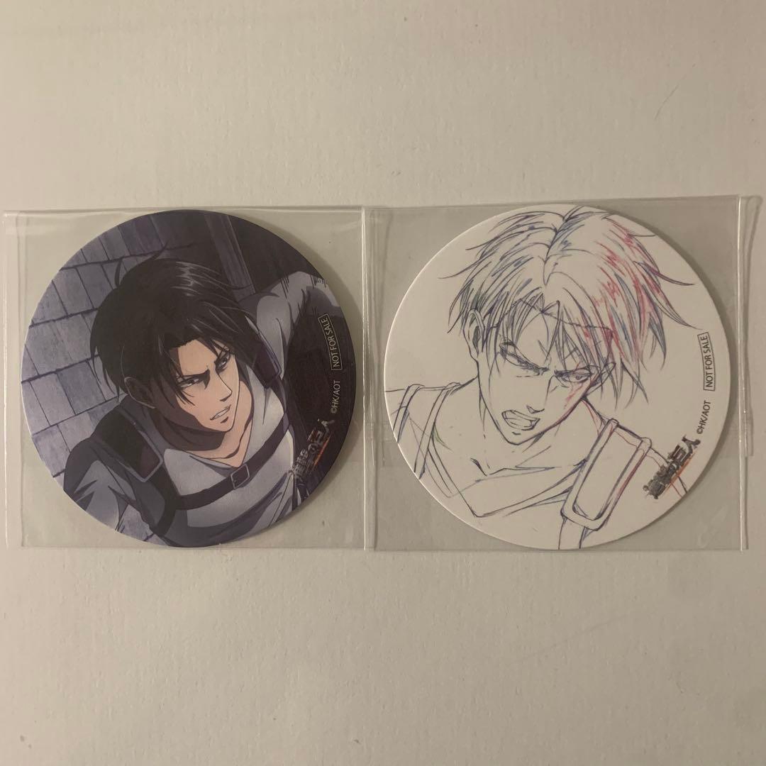 【超激レア】 進撃の巨人 リヴァイ コースター 非売品 コミケ wit