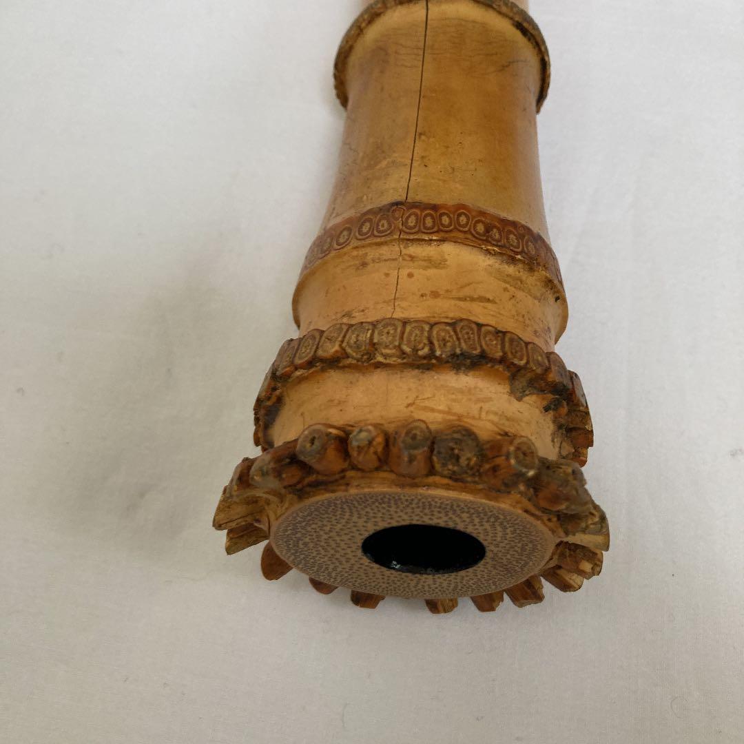 尺八大宝　63㎝・銘刻印大宝3ヶ所　ひび割れあり　NO.7