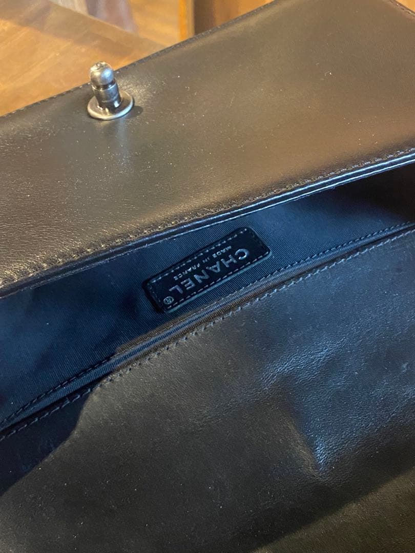 ♡*様 ボーイシャネル25 バイカラー チェーン ショルダーバッグ　ベージュ ラ