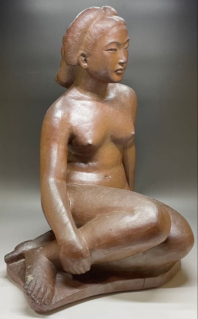 モンテパパ　昭和の名工　岡本錦朋　備前焼　裸婦像