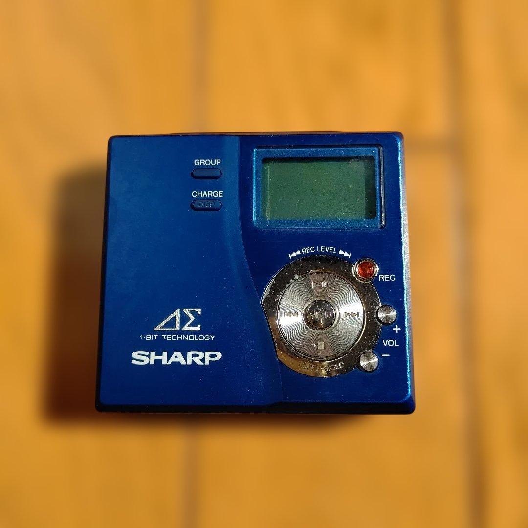 SHARP 1bitポータブルMDレコーダー MD-DR77-A