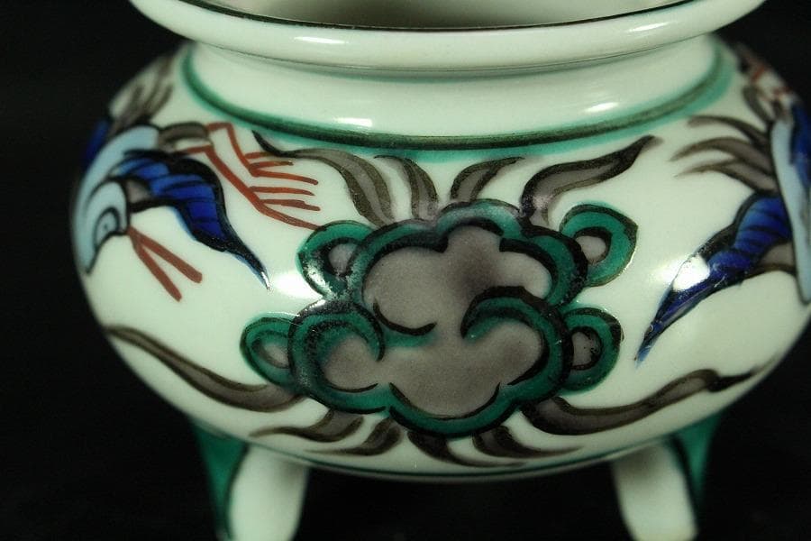 九谷 色絵 香炉(K-LC861)