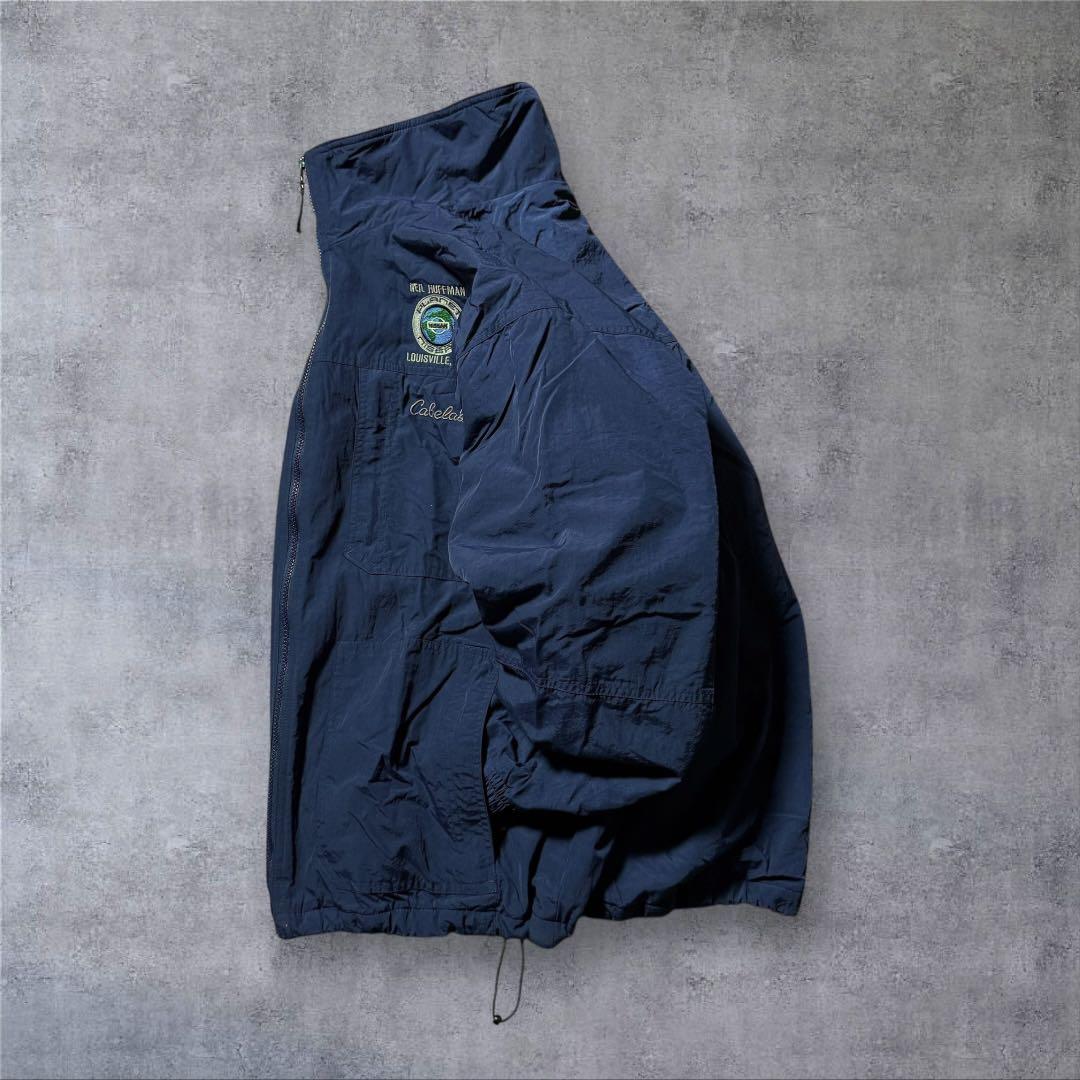 2246古着Cabela'sウォームアップジャケットNISSAN刺繍ドローコード