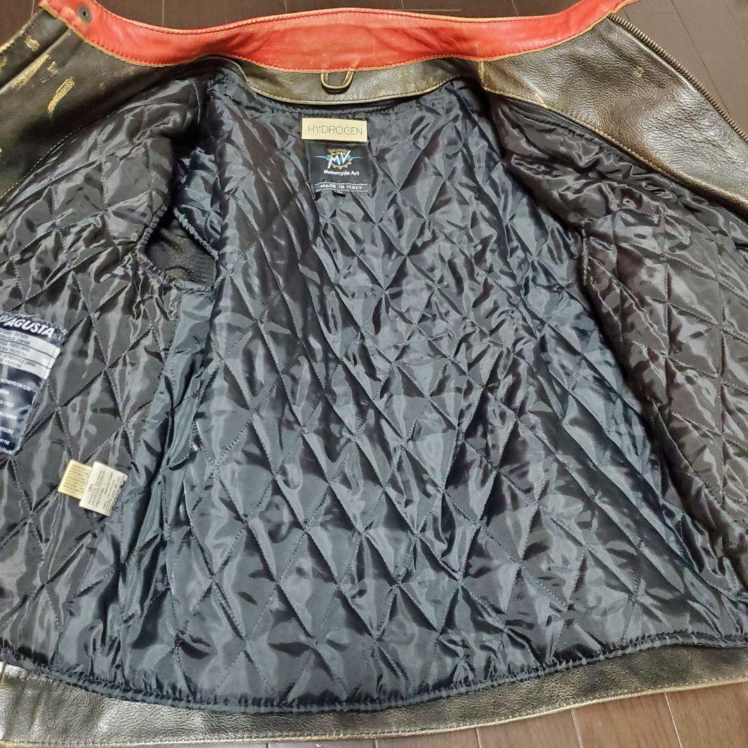 HYDROGEN　　MV AGUSTA ライダースジャケット　肩　肘パッド付き