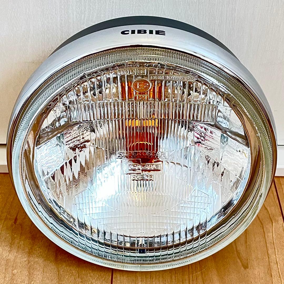 当時物 シビエ 凹み ヘッドライト CIBIE 美品 マーシャル