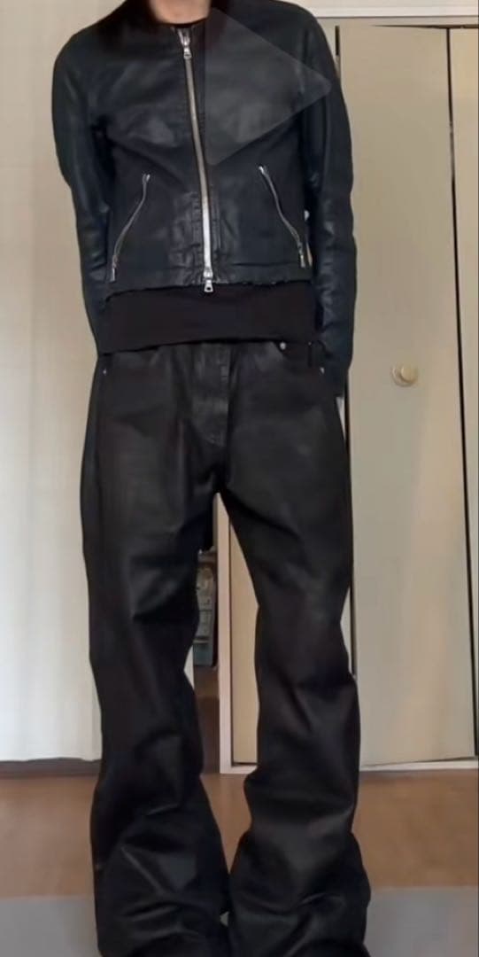 00s archive Y2K レザージャケットopium swag 短丈