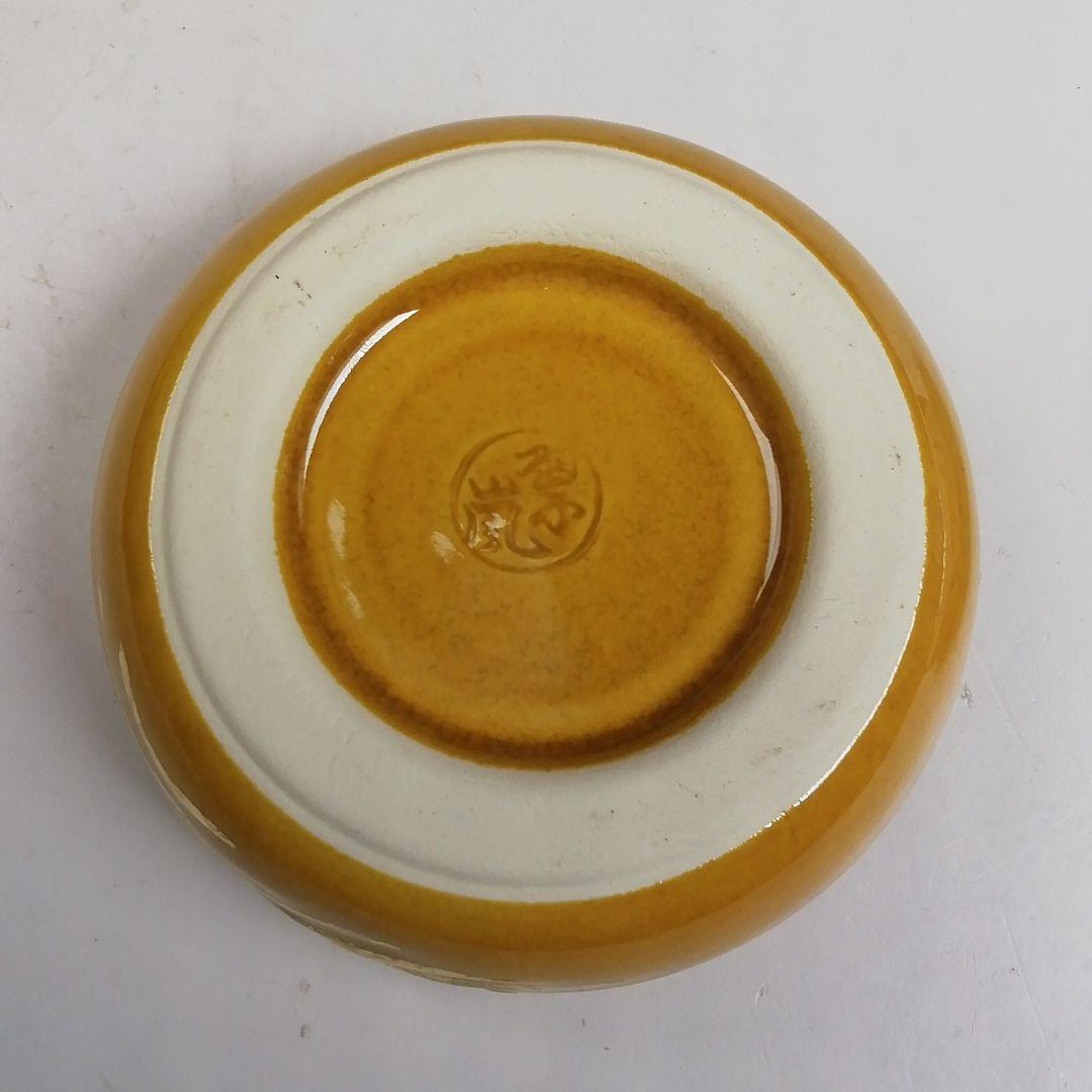 Ｔ３８３　香合　『交趾　鶴』『中村翠嵐 造』　共箱　茶道具