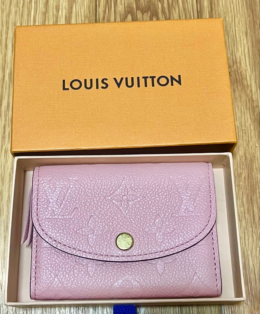 【超美品】ルイヴィトンポルトモネロザリ モノグラムコンパクトウォレット