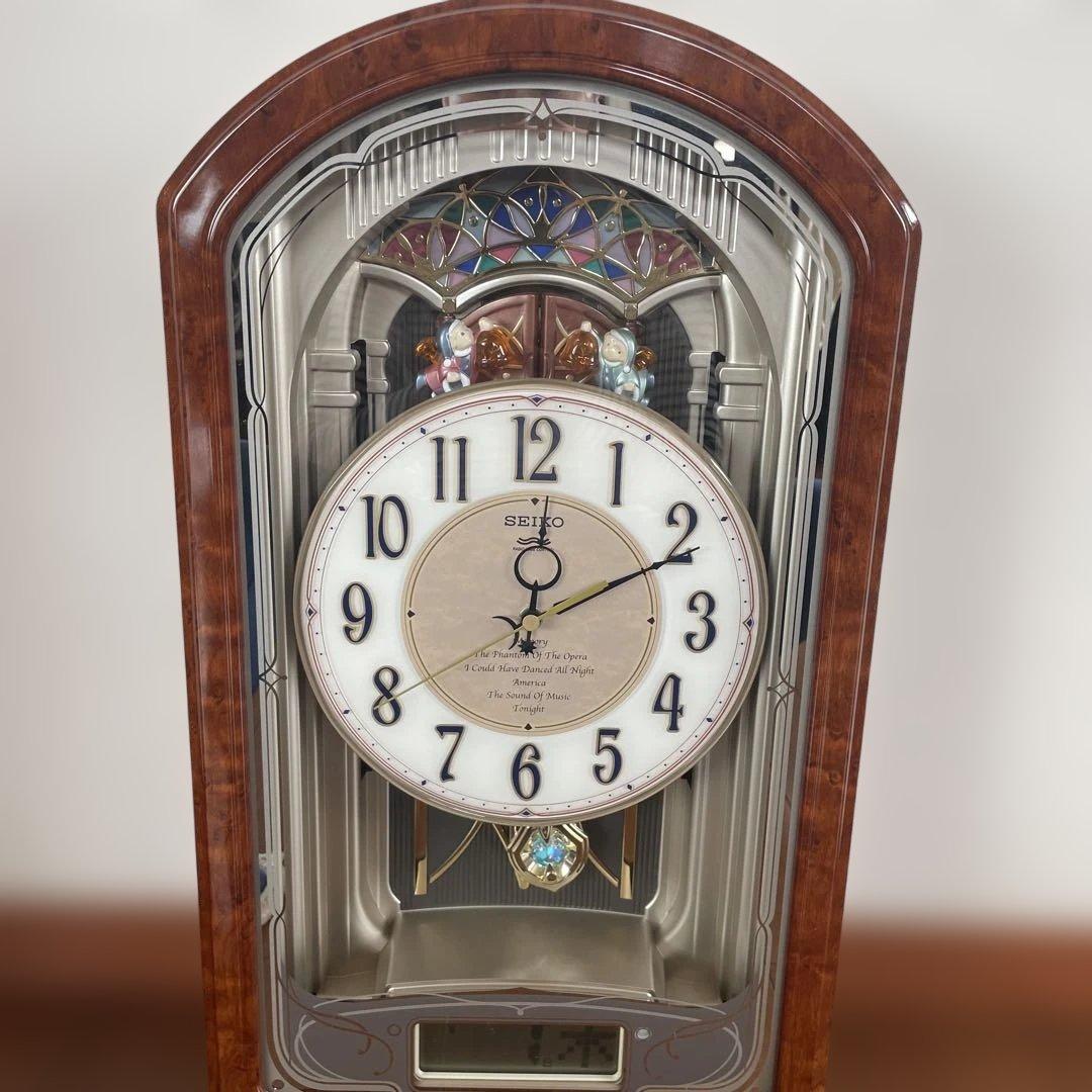 美品　セイコー　電波　からくり時計　RE556B ウェーブシンフォニー