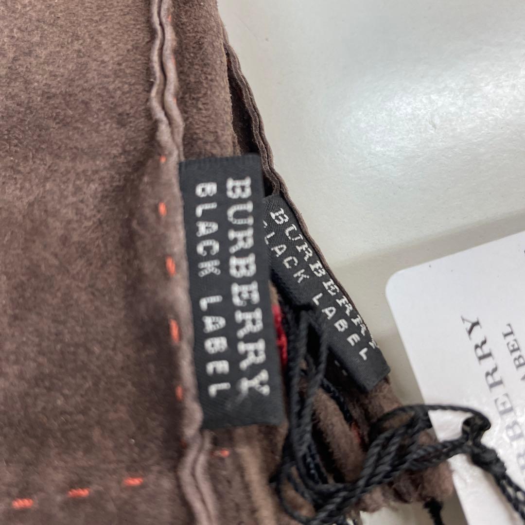 更にお値下げ！バーバリーブラックレーベル　レザーグローブ