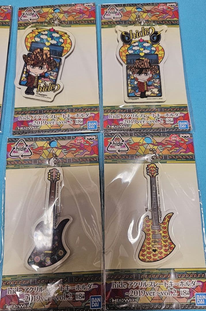 hide アクリルプレートキーホルダー 8種