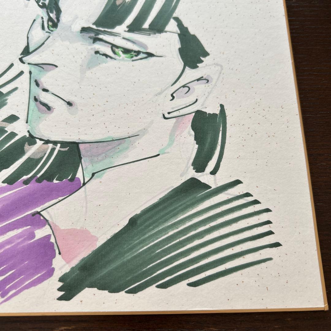 JET 直筆イラスト入りサイン色紙