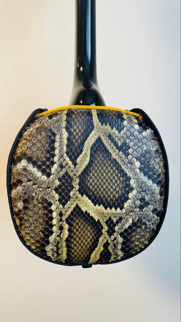 本皮 三線 美品！ケース+ウマ+バチ付き 沖縄三線