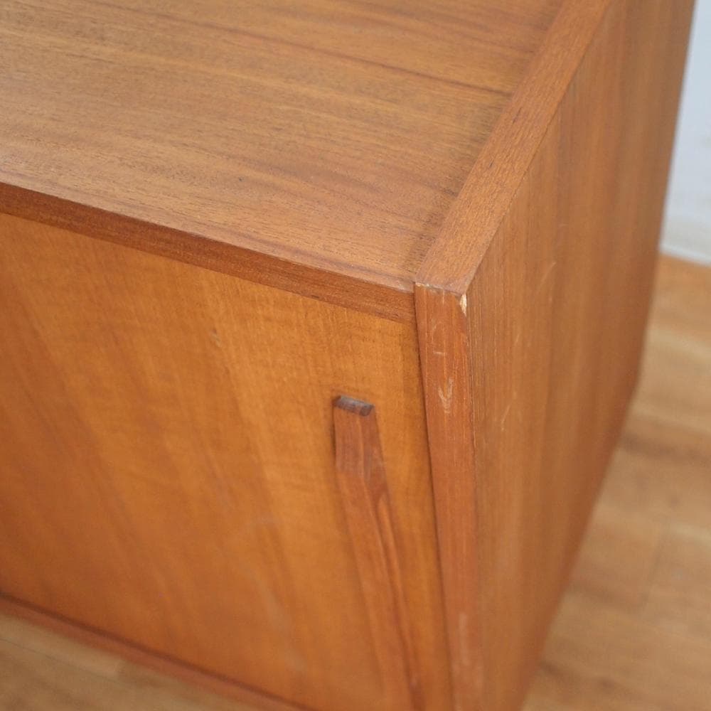 チーク材 サイドボード 120cm 北欧デザイン 収納 チェスト