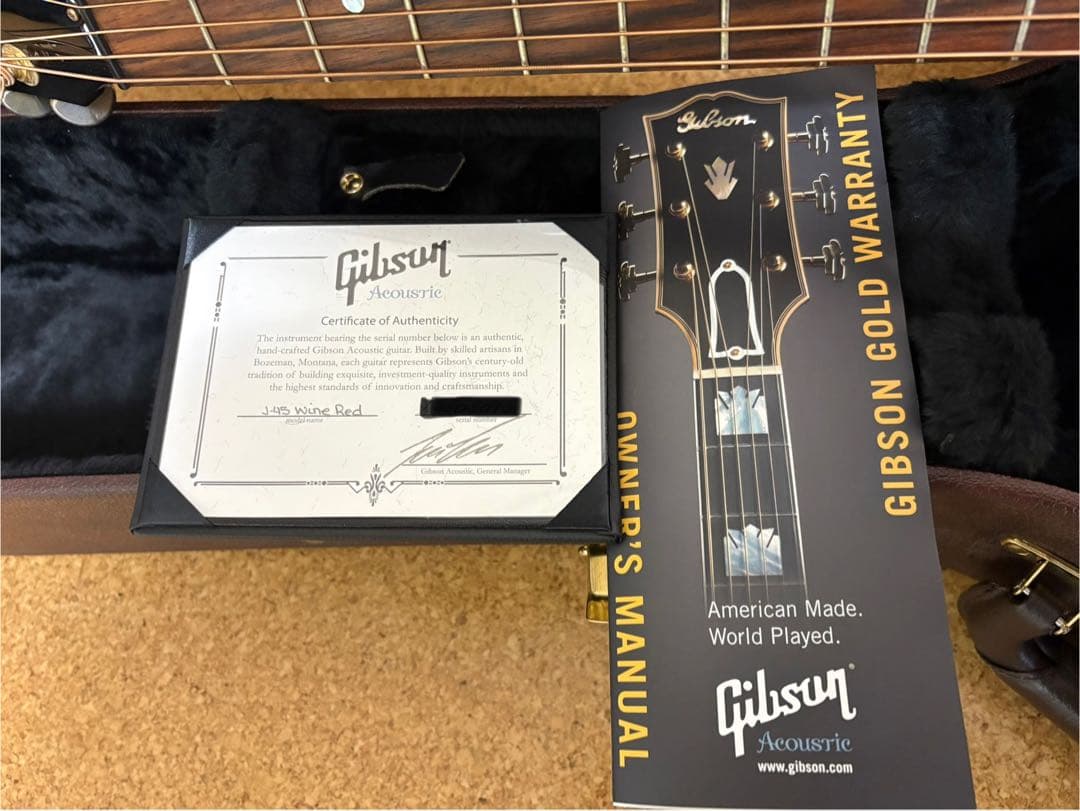 Gibson CustomShop J-45 WineRed 2015年製