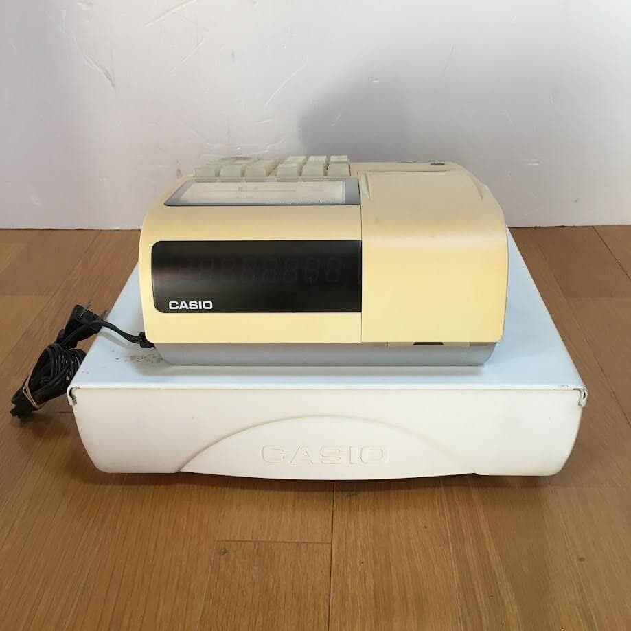 【AJ】カシオ TE-340WE レジスター 10部門 ドロア分離型