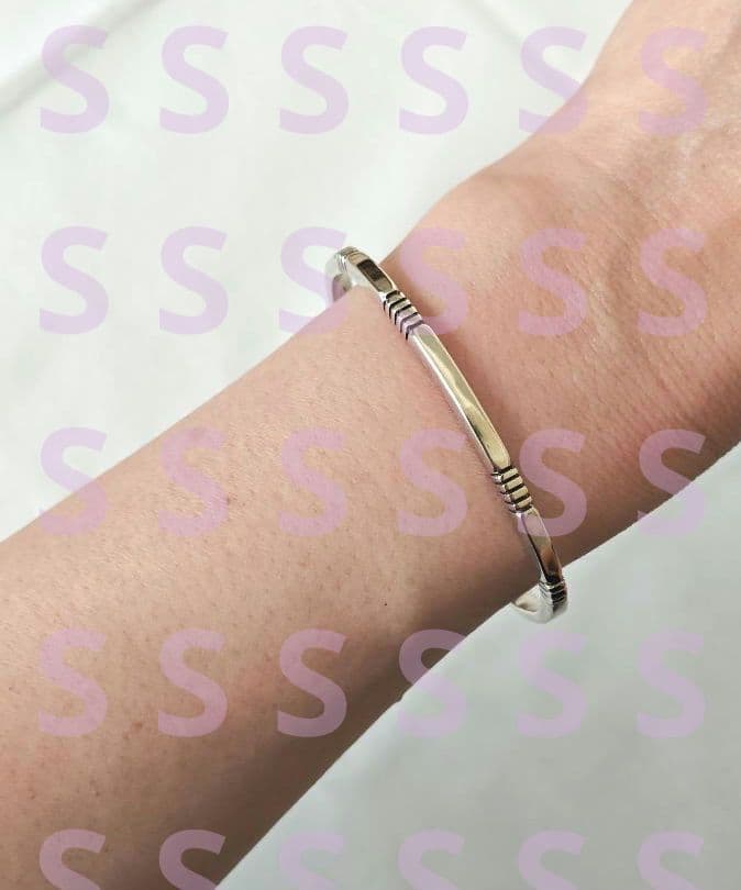 ジュリアン ネズ NAVAJO ナバホ シルバー 14K バングル ブレスレット