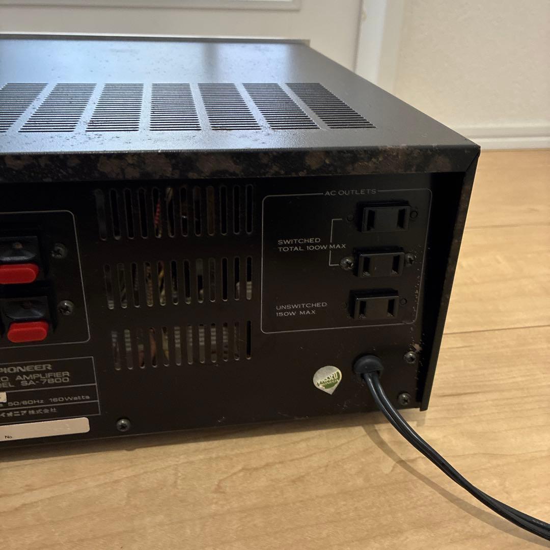 完動品！！　いい音　パイオニア　プリメインアンプ　SA-7800名機です