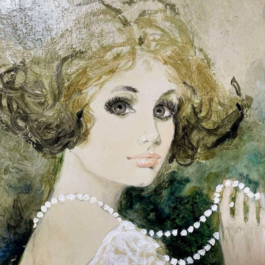 ベルナール・シャロワ『クレール』油彩 F12 原画 ギャラリー取扱作定価96万円