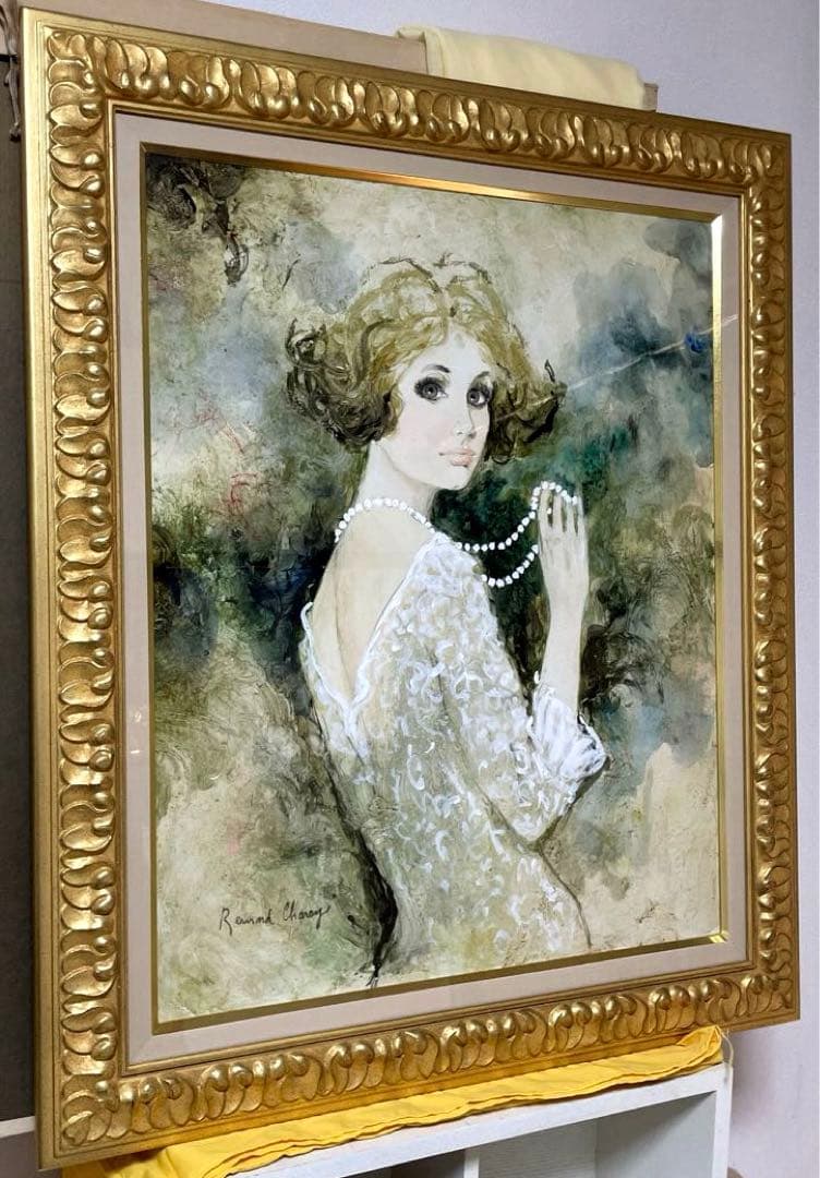 ベルナール・シャロワ『クレール』油彩 F12 原画 ギャラリー取扱作定価96万円