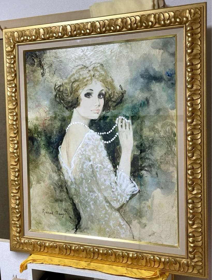 ベルナール・シャロワ『クレール』油彩 F12 原画 ギャラリー取扱作定価96万円