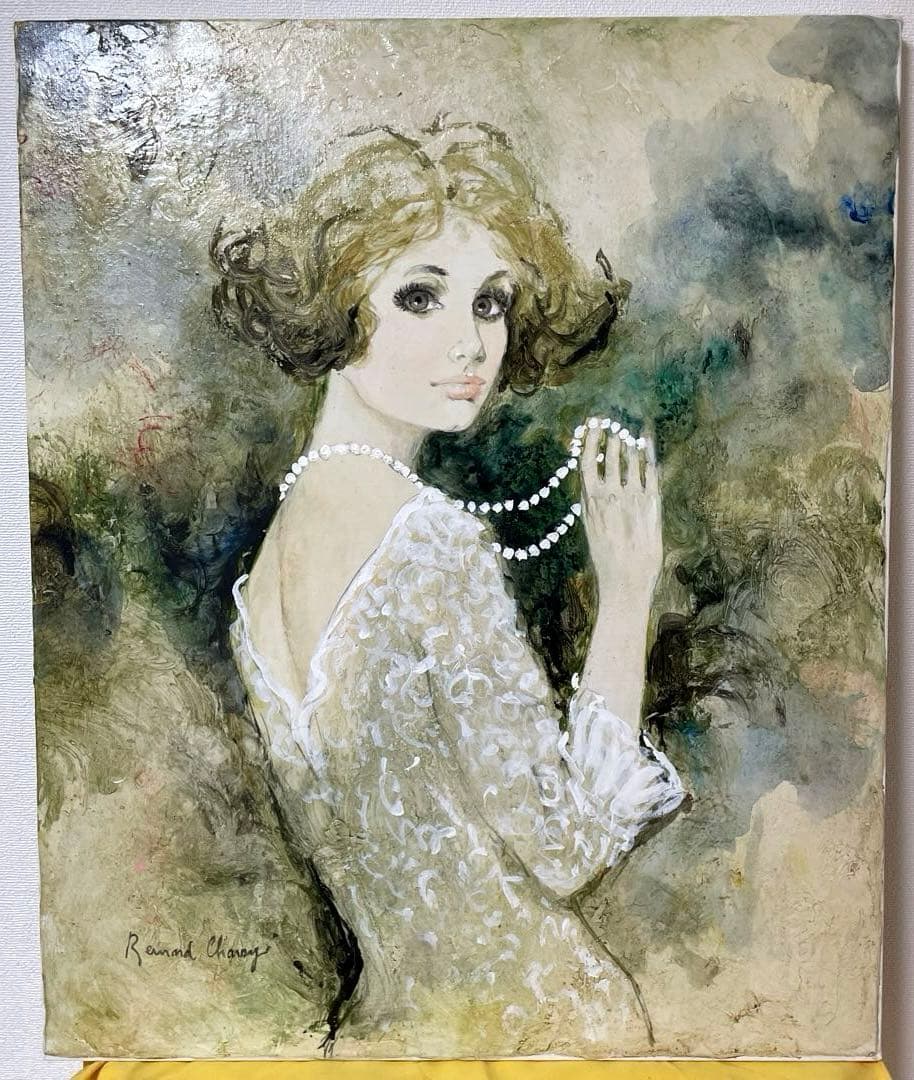 ベルナール・シャロワ『クレール』油彩 F12 原画 ギャラリー取扱作定価96万円