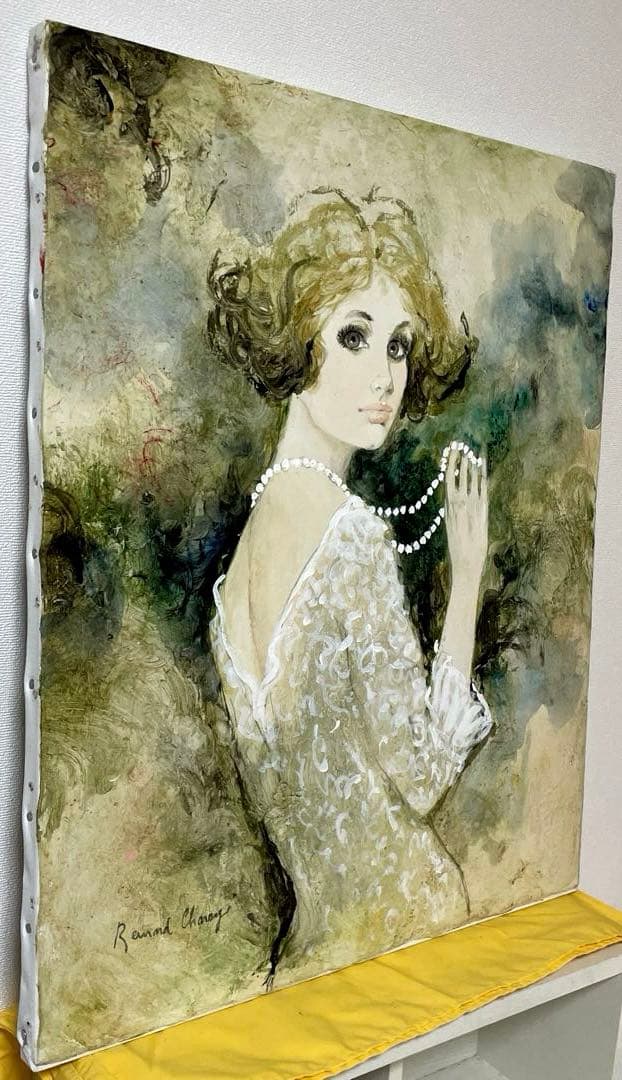 ベルナール・シャロワ『クレール』油彩 F12 原画 ギャラリー取扱作定価96万円