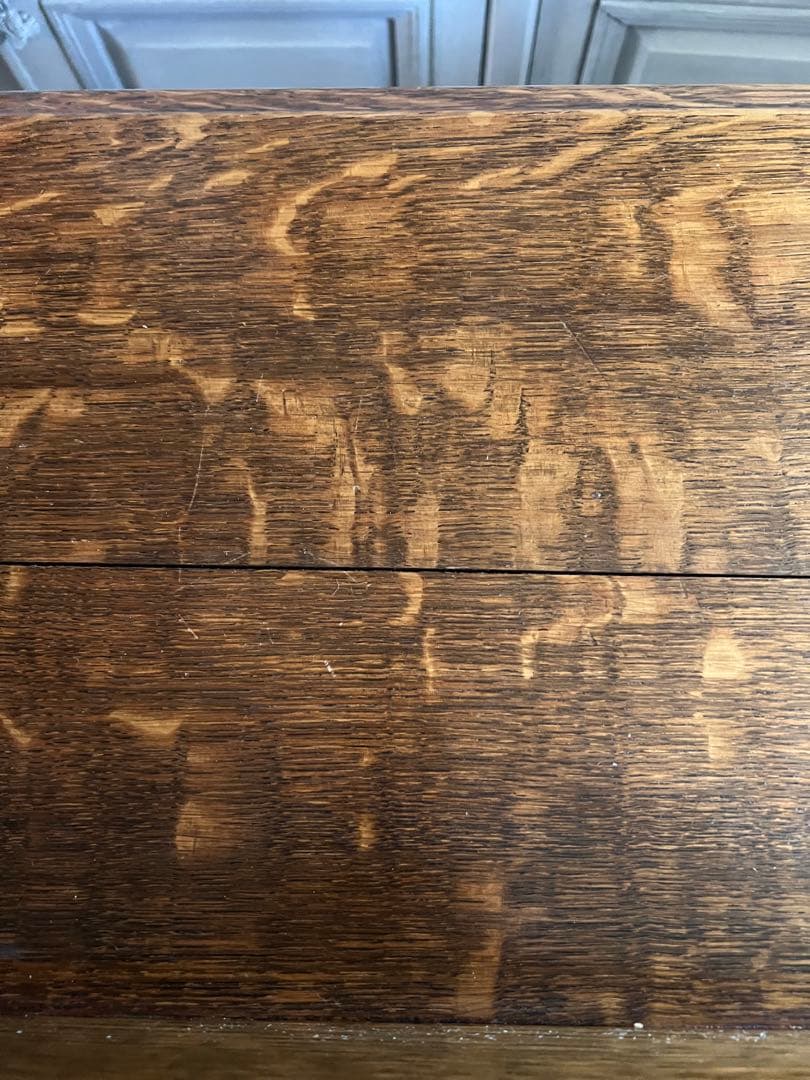 イギリスアンティーク＊木製デスク リメイク品＊引き出し付き