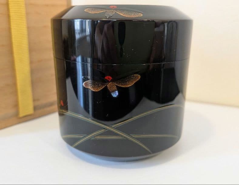 『蛍早苗』吹雪　即中斎好写　二代前端春斎　蒔絵茶道具表千家宗伴書付的々斉前端春斉