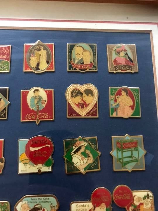 【ビンテージ】コカコーラ クラシックメタルプレートセット 額縁入り