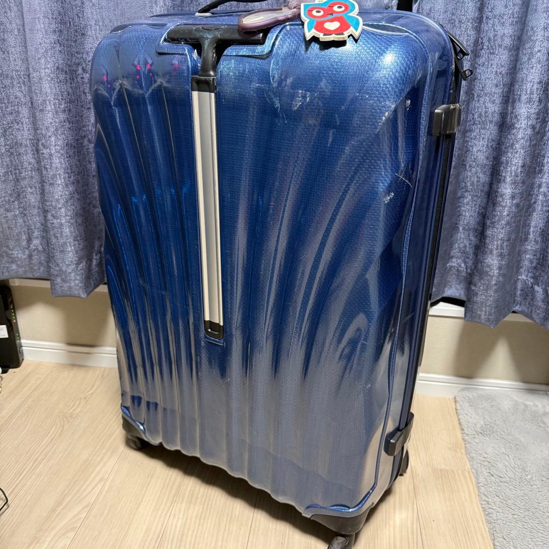 【中古】samsonite サムソナイト 1910 スーツケース 青 ブルー