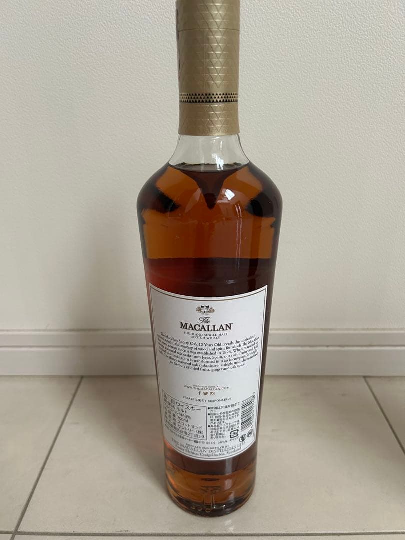 MACALLAN 12年 シングルモルトウイスキー 700ml シェリーオーク