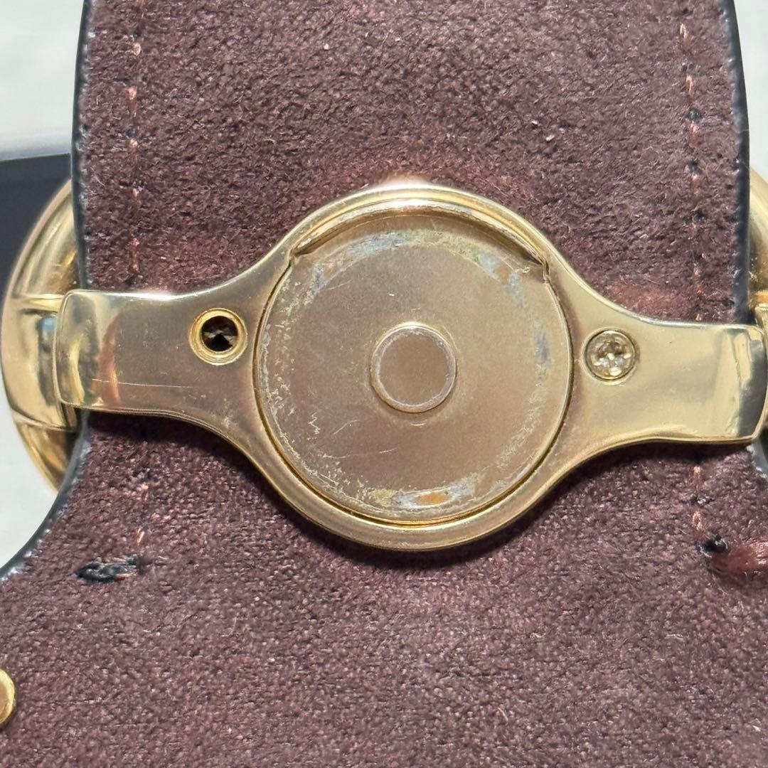 美品✨️コーチ ワンショルダーバッグ ジョージー レザー スタッズ 茶 5605