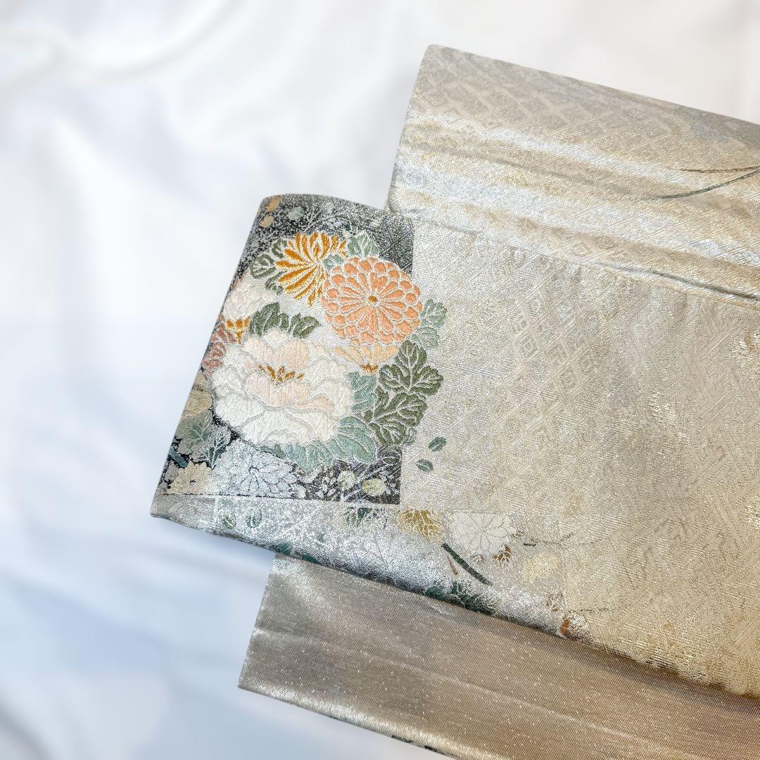 一体型 ワンタッチ帯 作り帯 佐賀錦 豪華 袋帯 二重太鼓