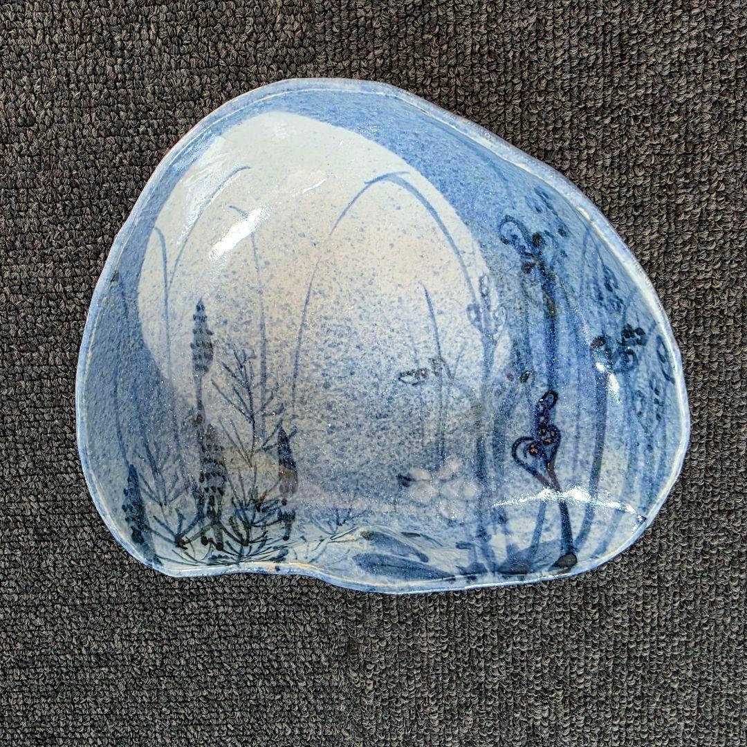 新山光哉　陶器セット　プレート　ボウル　桜　梅　希少