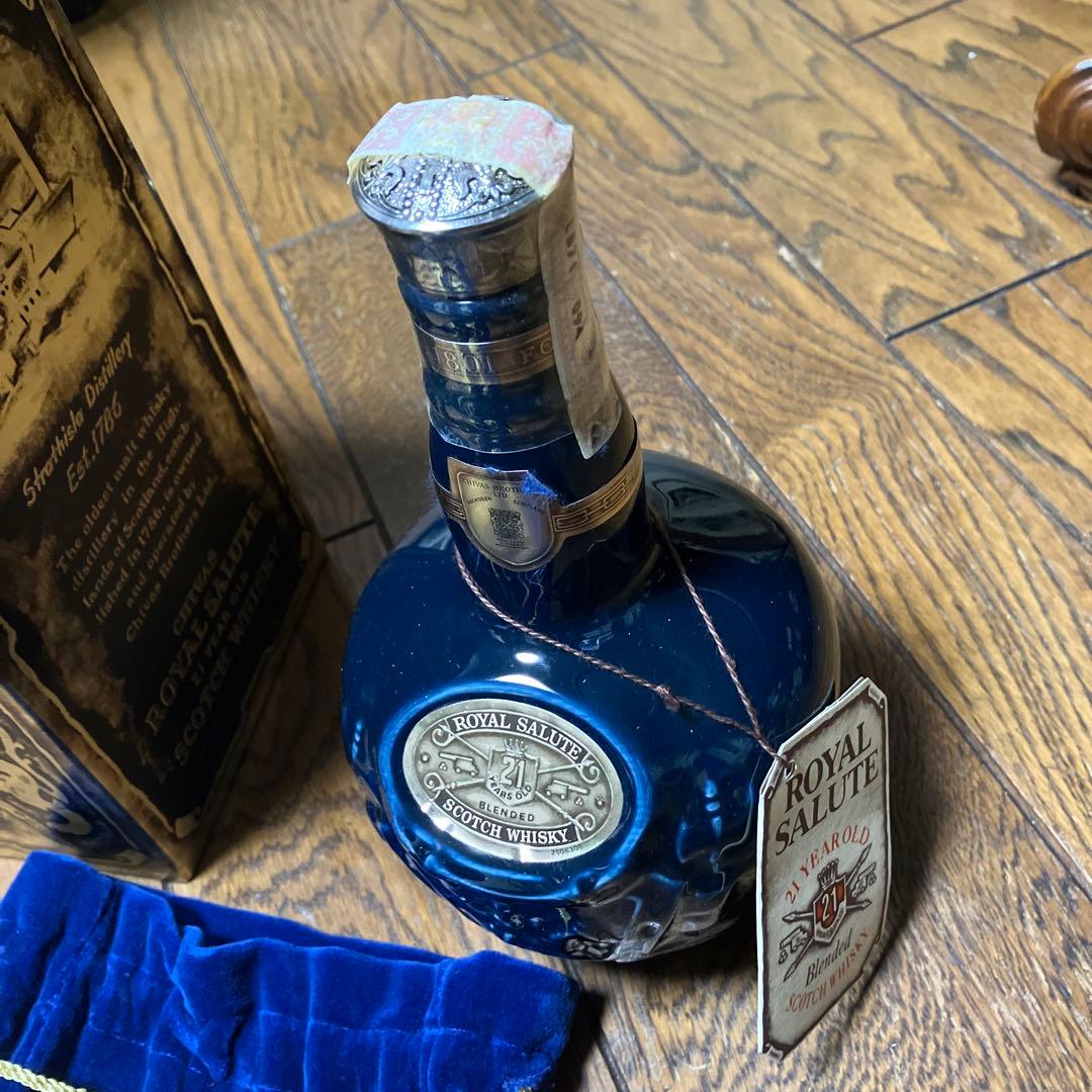  SALUTE 21YEAR OLD ウイスキー青ビンテージ未開封