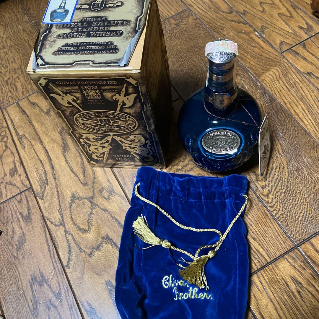 SALUTE 21YEAR OLD ウイスキー青ビンテージ未開封