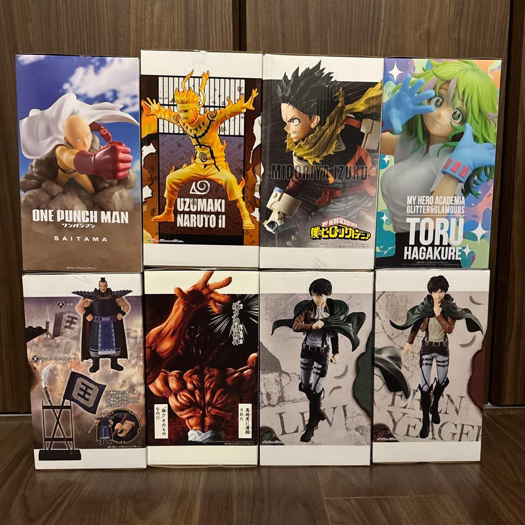 フィギュア　Grandista 他 8体セット ヒロアカ/ナルト/進撃/刃牙他