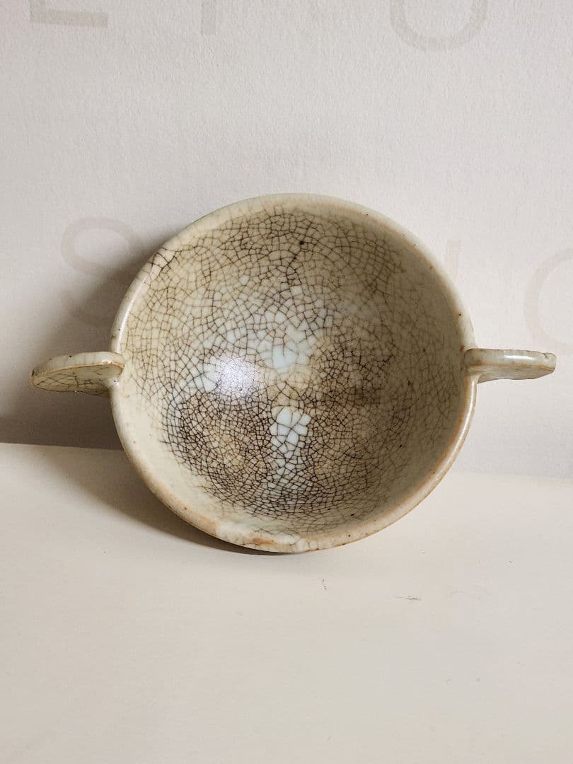 李朝　堅手耳盃　現代美術　盃　酒器　器