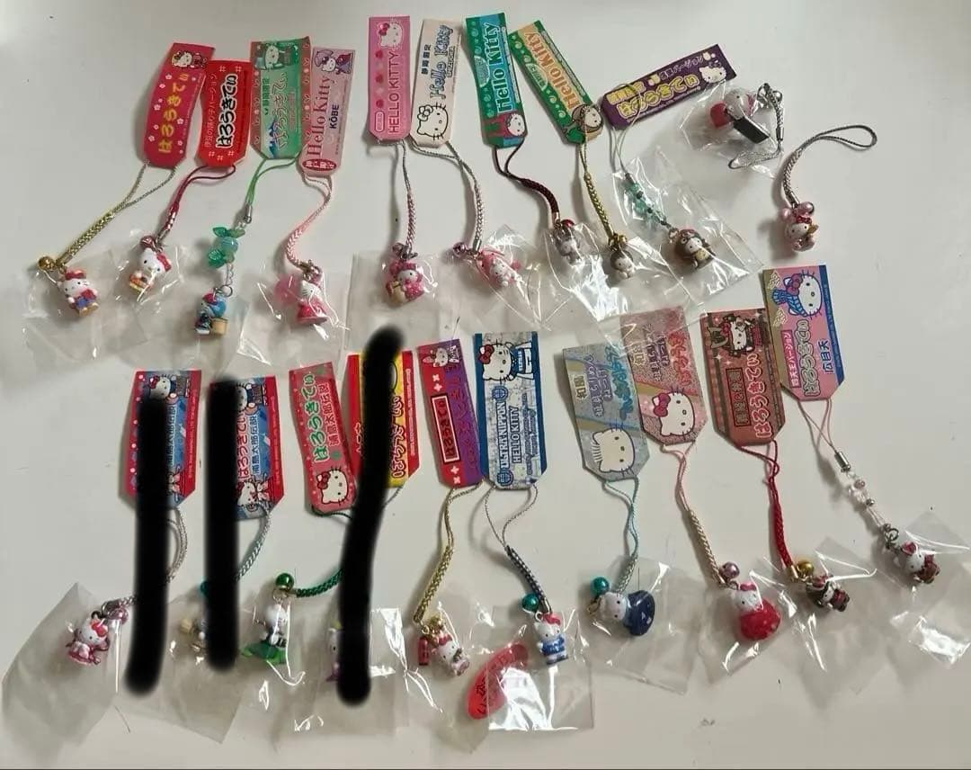 ハローキティ　ご当地キティ　根付けストラップ　まとめて20個