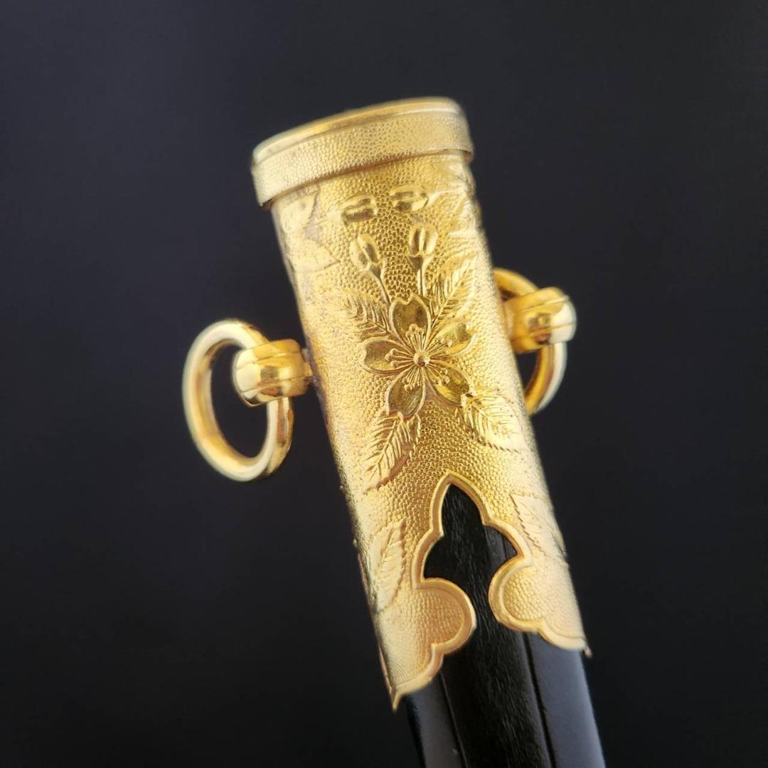 旧日本軍 海軍 短剣 士官用 剣帯 模造刀 短刀 桜紋 軍刀 刀剣 レプリカ