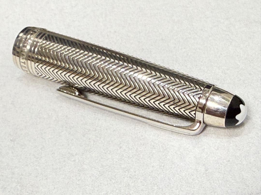 最終値下げ 超希少 モンブラン 万年筆 ソリテール ドゥエ シルバーバーリー