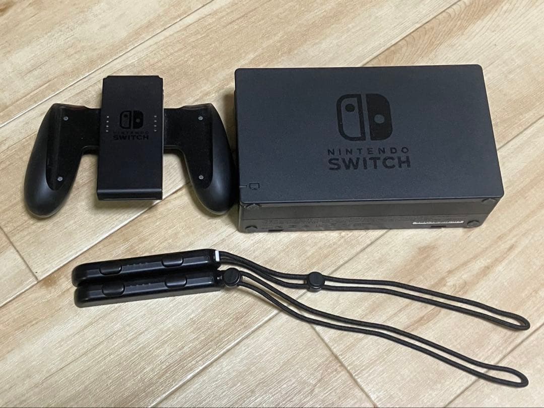 Nintendo Switch グレー本体セット クリアカバー 携帯ケース付