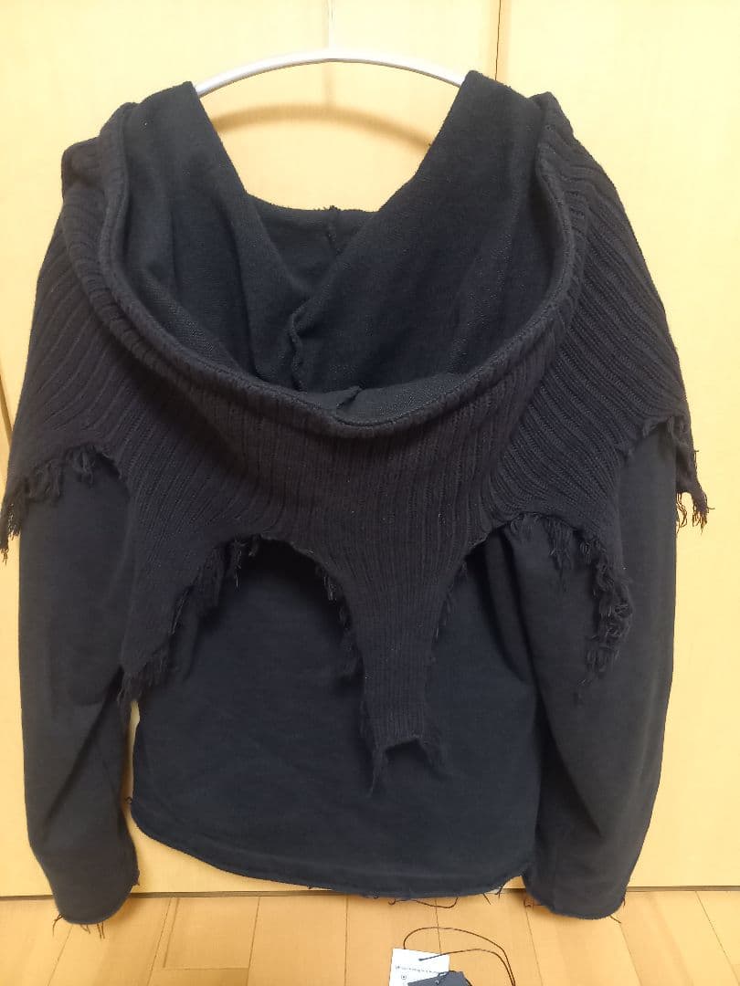 GRANCY ニットレイヤードデザインジップフーディ sサイズ タグ付き