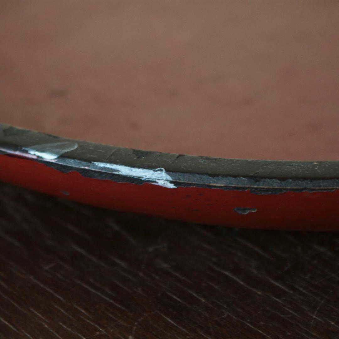 朱塗り 丸盆 幕末明治頃 古道具 アンティーク