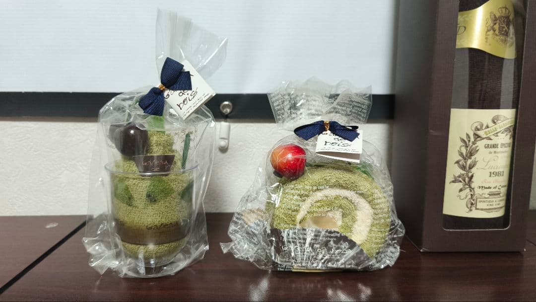 スイーツデザイン タオルハンカチ 5個セット　ケーキタオル