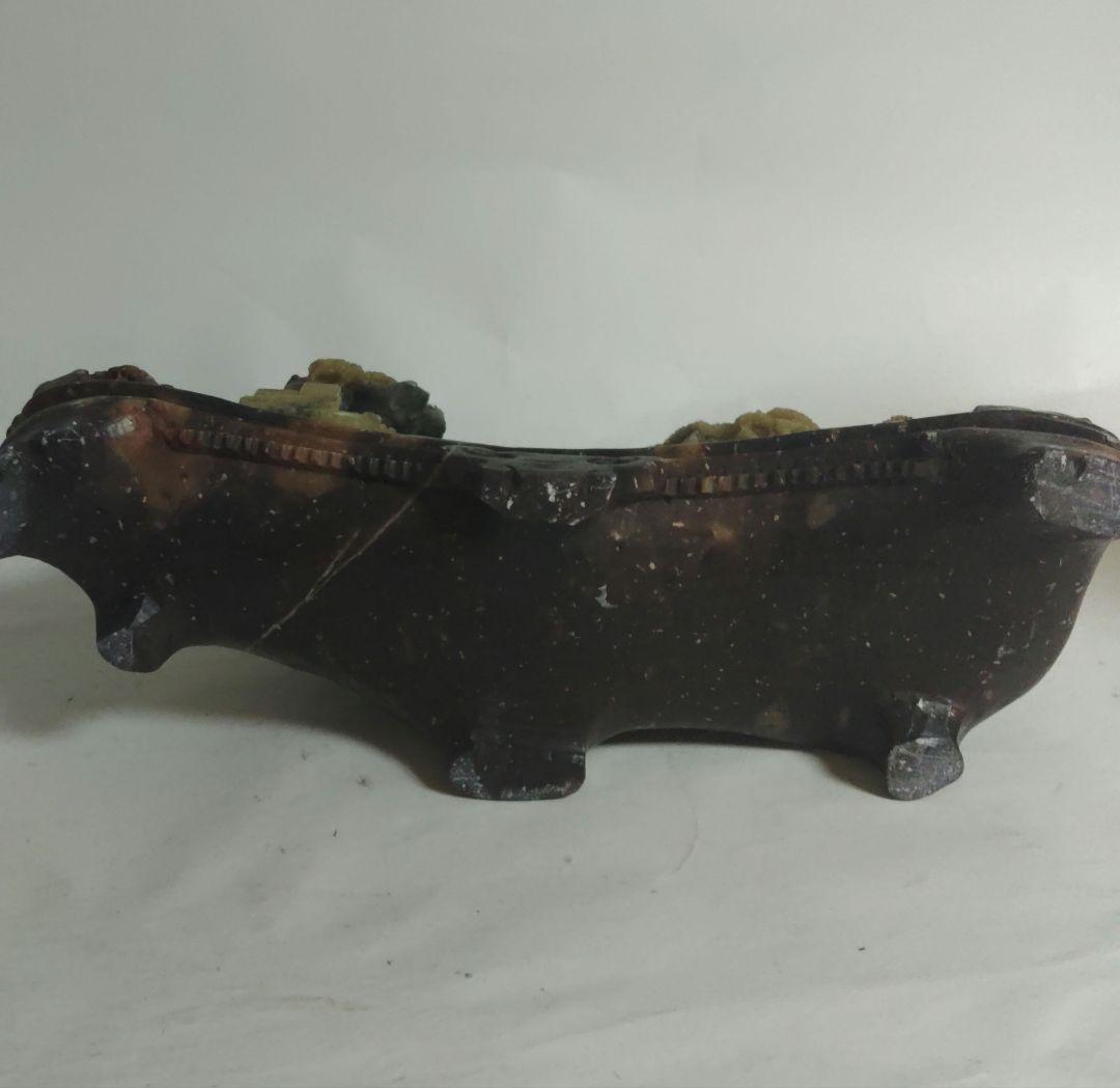 寿山石　山水　風景　石製　中国