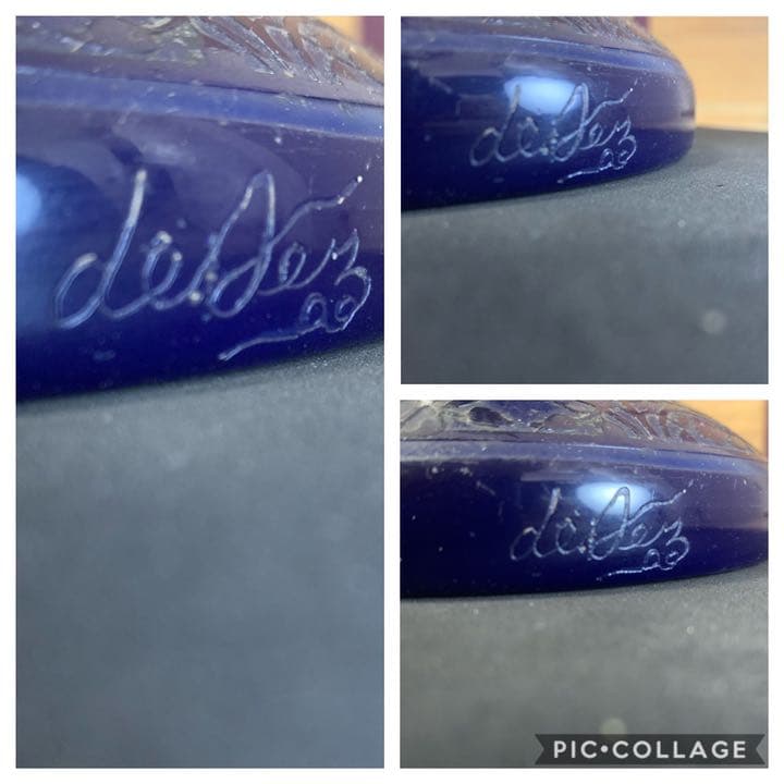 希少　被せガラス　フランスの風景ガラス　ランプ　照明　大型スタンド　LAMP